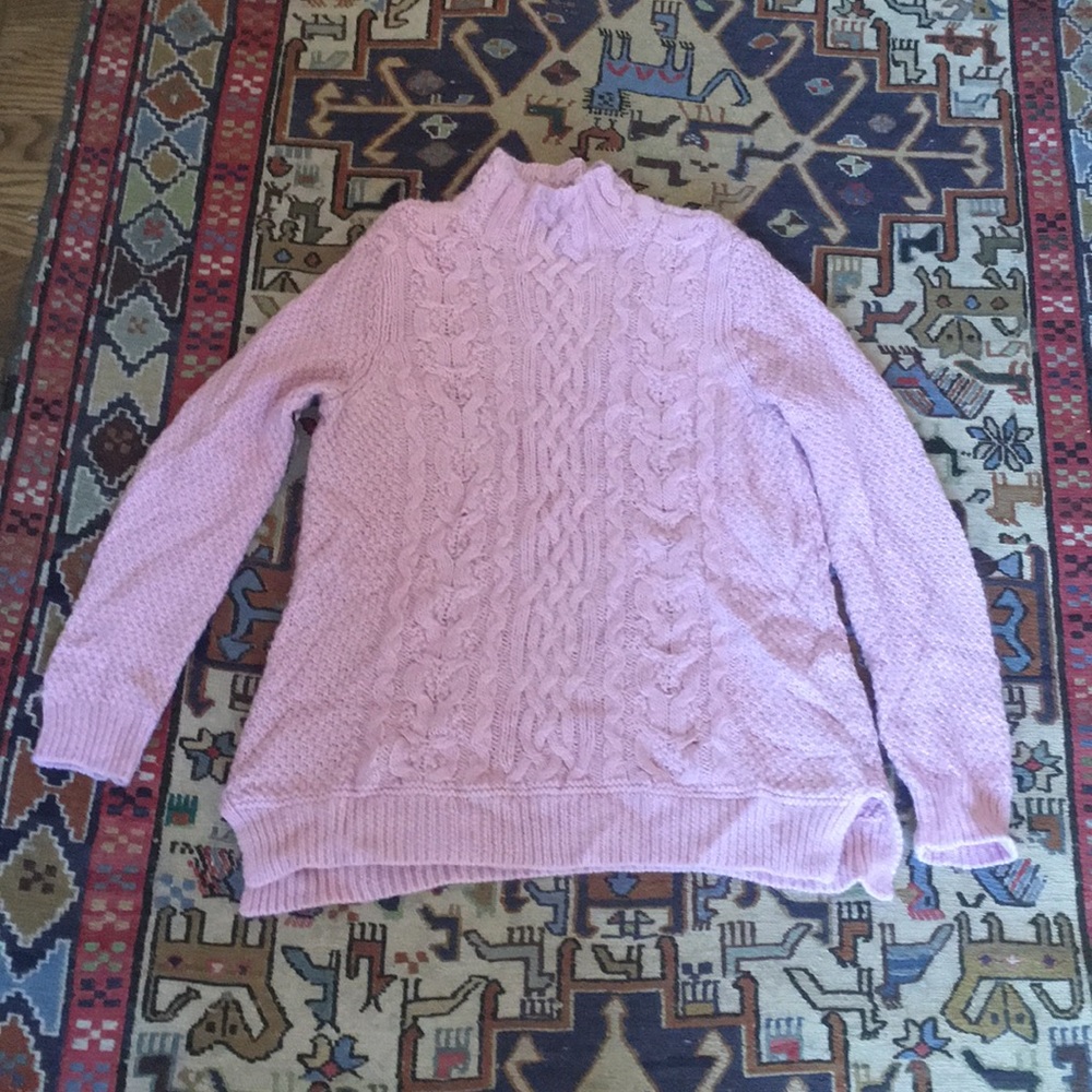 Pink knit sweater